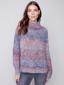 Charlie B - C2552 - Flax Yam Sweater - Multi