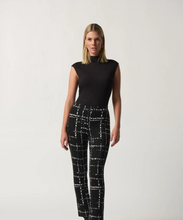 Load image into Gallery viewer, Joseph Ribkoff - 233143 - Plaid Slim Pant - Black/White
