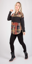 Load image into Gallery viewer, Pure - 386-4503 - Funnel Neck Tunic - Brick Mix
