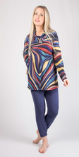 Load image into Gallery viewer, Pure - 352-4691 - Button Detail Tunic - Multi Wave
