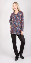 Load image into Gallery viewer, Pure - 419-4691 - Button Front Detail Top - Indigo
