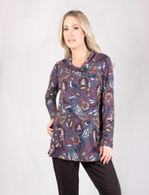 Load image into Gallery viewer, Pure - 419-4691 - Button Front Detail Top - Indigo
