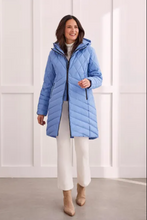Load image into Gallery viewer, Tribal - 1487O - Long Sleeve Removable Hood Puffer - Bluestone
