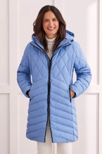 Load image into Gallery viewer, Tribal - 1487O - Long Sleeve Removable Hood Puffer - Bluestone
