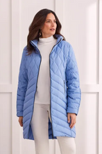 Load image into Gallery viewer, Tribal - 1487O - Long Sleeve Removable Hood Puffer - Bluestone
