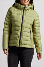 Load image into Gallery viewer, Tribal - 1454O - Water Repellent Puffer with Removable Hood - Mosstone
