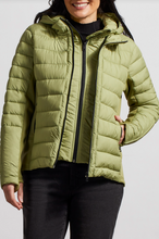 Load image into Gallery viewer, Tribal - 1454O - Water Repellent Puffer with Removable Hood - Mosstone
