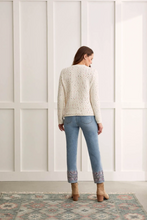 Load image into Gallery viewer, Tribal - 7564O - Textured Knit Crewneck Sweater - Cream/Multi
