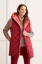 Load image into Gallery viewer, Tribal - 1449O - Reversible Hooded Puffer Vest - Tibetan Red
