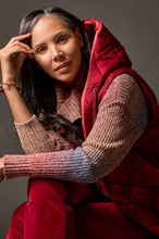 Load image into Gallery viewer, Tribal - 1449O - Reversible Hooded Puffer Vest - Tibetan Red
