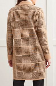 Tribal - 1421O - Double Breast Long Coat - Cinnamon