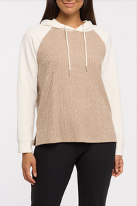 Tribal - 1566O - Long Sleeve Raglan Hoody - Cinnamon
