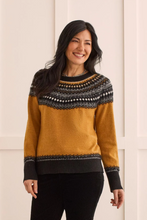 Load image into Gallery viewer, Tribal - 1504O - Intarsia Crew Neck Sweater - Marigold
