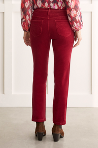 Tribal - 1437O - Pull-on Corduroy Pant - Tibetan Red
