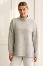 Load image into Gallery viewer, Tribal - 1544O - Knit Tunic with Side Slits - Grey
