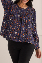 Load image into Gallery viewer, Tribal - 1617O - Long Sleeve Blouse - Sapphire
