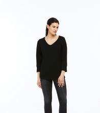 Load image into Gallery viewer, Orly - 70502 - V-neck Sweater - Black

