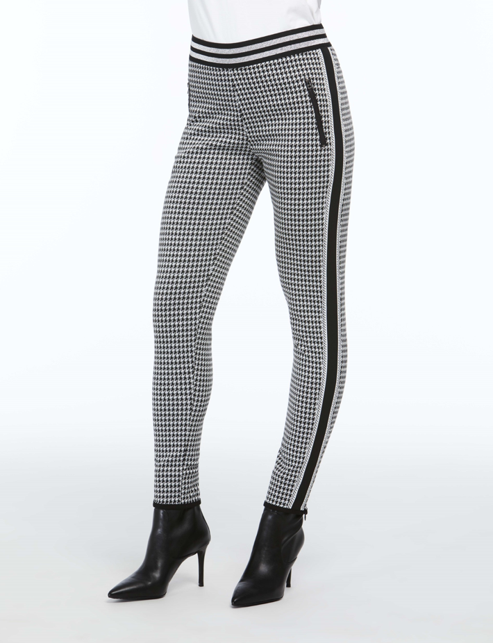 Orly - 71106 - Houndstooth Pull On Pant - Black/White