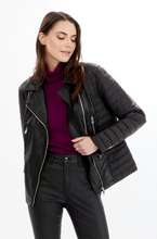 Load image into Gallery viewer, Orly - 71109 - Faux Leather Jacket - Black
