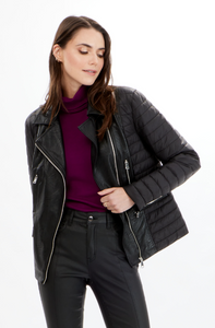 Orly - 71109 - Faux Leather Jacket - Black