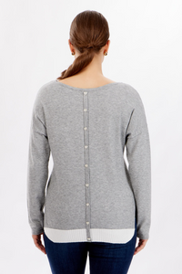 Orly - 70806 - Back Button Top - Creamy Grey