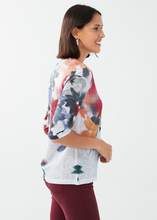 Load image into Gallery viewer, FDJ - 3928451 - 3/4 Sleeve Top - Leaf Pile

