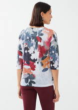 Load image into Gallery viewer, FDJ - 3928451 - 3/4 Sleeve Top - Leaf Pile
