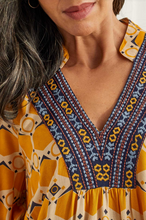 Load image into Gallery viewer, Tribal - 1579O - Blouse With Embroidery- Marigold
