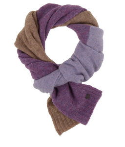 FRAAS - 647018 - Knitted Scarf with Block Stripes - Berry