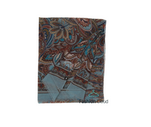 Load image into Gallery viewer, FRAAS - 640024 - Scarf with Geometric Patterns - Pure Blue
