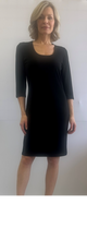 Load image into Gallery viewer, Soft Works - 87266 - 3/4 Sleeve Dress - Black
