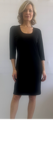 Soft Works - 87266 - 3/4 Sleeve Dress - Black