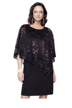 Load image into Gallery viewer, Compli K - 33394 - Layered Lace Dress - Black/Bronze
