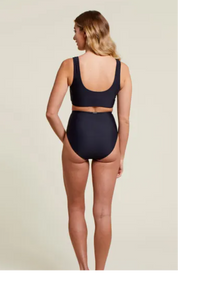 Tribal - 1018O - High Waist Bikini Bottom - Black