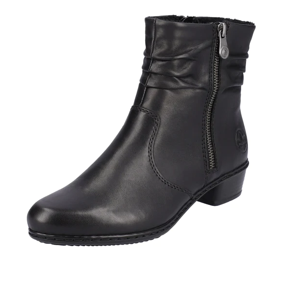 Rieker - Y0756-00 - Short Fur Lining Boot - Black