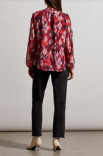 Load image into Gallery viewer, Tribal - 5310O - Puff Sleeve Top - Red Plum

