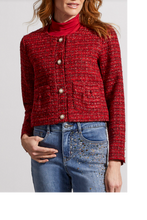 Load image into Gallery viewer, Tribal - 5322O - Tweed Jacket with Fancy Buttons - Earth Red
