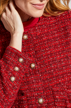 Load image into Gallery viewer, Tribal - 5322O - Tweed Jacket with Fancy Buttons - Earth Red
