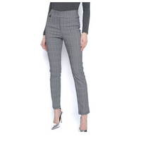 Load image into Gallery viewer, Picadilly - BM988CD - Plaid Pull On Pant - Black/Off White
