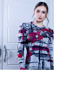 Artex - 7268 - Round Neck Sweater - Floral
