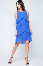 Load image into Gallery viewer, Carré Noir - 6648 - Front and Back Layered Dress - Royal Blue
