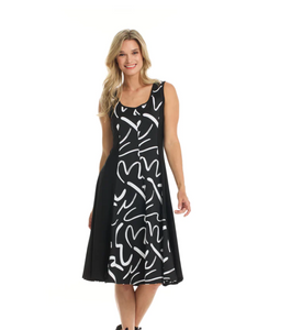 Gitane - RP Combo - Side Panel Scoop Neck Sundress - Blk/Wht