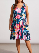 Load image into Gallery viewer, Tribal - 1340V - Sleeveless V-Neck Dress - Plus Size - Lagoonmist
