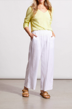 Load image into Gallery viewer, Tribal - 1794O - Pull On Ankle Linen Pant - White
