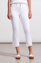 Load image into Gallery viewer, Tribal - 7735O - Sophia Curvy 25&quot; Flared Capri - White
