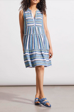Load image into Gallery viewer, Tribal - 5386O - Sleeveless Tiered Dress - Blue Sea
