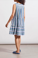 Load image into Gallery viewer, Tribal - 5386O - Sleeveless Tiered Dress - Blue Sea
