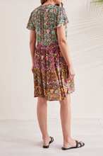 Load image into Gallery viewer, Tribal - 893O - Tiered Dress With Lining - Celadon
