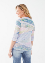Load image into Gallery viewer, FDJ - 3307451 - 3/4 Sleeve Boatneck Top - Field
