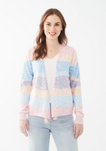 Load image into Gallery viewer, FDJ - 1146979 - 3 Way Long Sleeve Cardigan - Stripes
